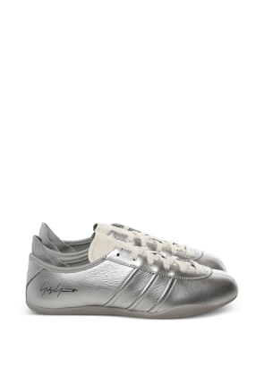 Y-3 Tokyo signature stripe leather sneakers - Silver