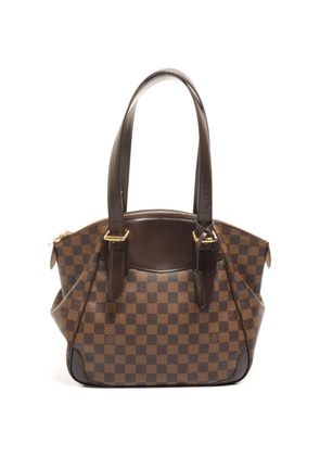 Louis Vuitton Pre-Owned 2010 MM Verona Damier Ebène tote bag - Brown