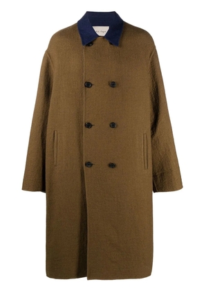 Nick Fouquet Vincent double-breasted overcoat - Green