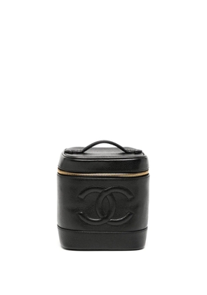 CHANEL Pre-Owned 1998 CC stitch vanity bag - Black