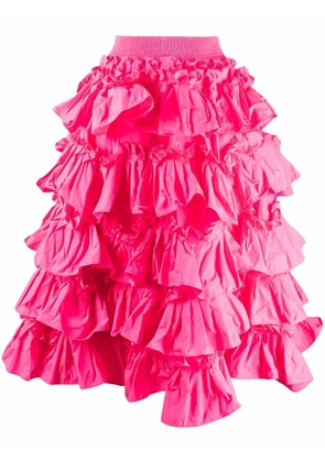 RED Valentino ruffled A-line skirt - Pink