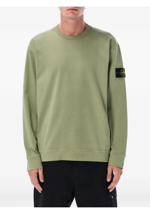 Stone Island crew-neck cotton sweatshirt - Green