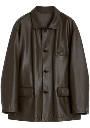 LEMAIRE leather jacket - Brown