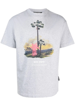 Palm Angels graphic-print cotton T-shirt - Grey