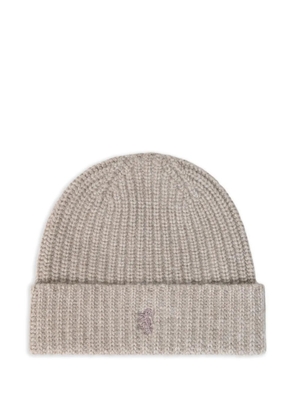 Pringle of Scotland ribbed chunky beanie - Neutrals
