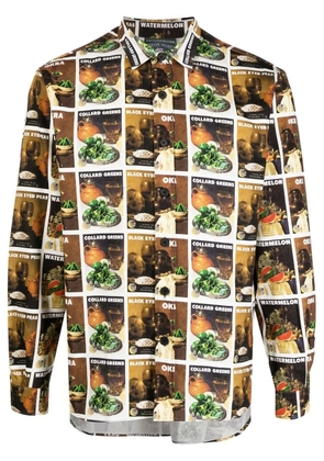 Denim Tears Sky High Farm printed shirt - Brown