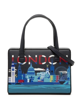 Loewe Pre-Owned 2019 Small Leather London Postal Top Handle Bag satchel - Blue