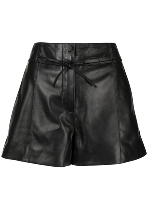 Yves Salomon flared drawstring shorts - Black