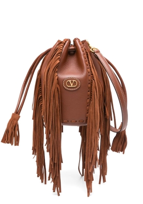 Valentino Garavani Nellcôte Small Bucket Bag - Brown