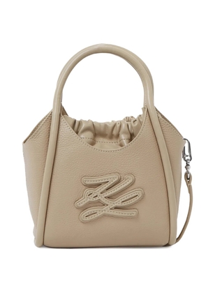 Karl Lagerfeld mini K/Autographbucket bag - Neutrals