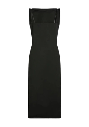 Sportmax square-neck midi dress - Black