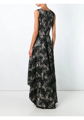 alice + olivia v neck high low dress - Black