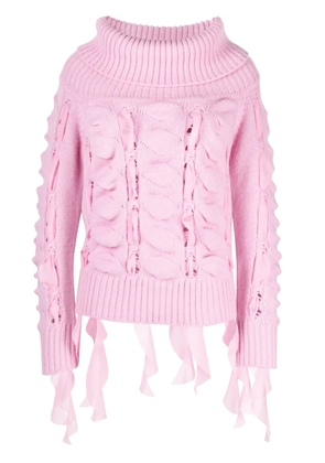 Blumarine off-shoulder jumper - Pink
