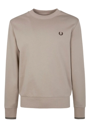 Fred Perry logo-embroidered sweatshirt - Neutrals