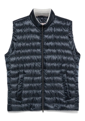 Herno quilted zip-front gilet - Blue