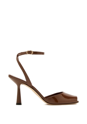 Stuart Weitzman ankle-strap peep-toe pumps - Brown