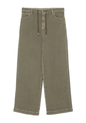 Golden Goose drawstring wide-leg jeans - Green