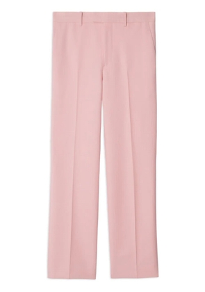 Burberry pressed-crease wool tailored trousers - Pink