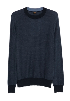 BOSS crew-neck sweater - Blue