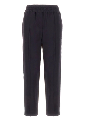 Brunello Cucinelli elasticated-waistband trousers - Blue