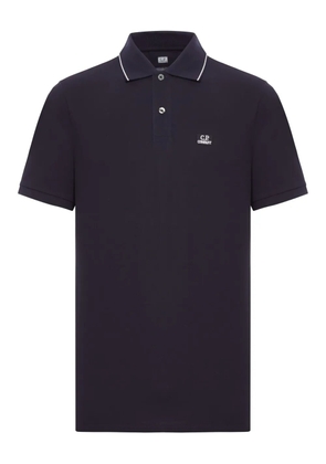 C.P. Company logo-detailed polo shirt - Blue