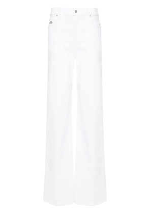 Alexander McQueen logo-plaque jeans - White
