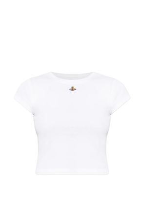 Vivienne Westwood Peru orb-motif crop top - White