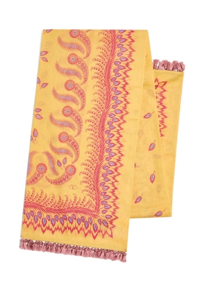 Valentino Garavani degradé feather escape pareo - Yellow