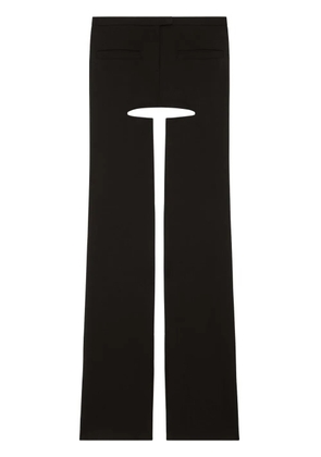 Courrèges Chaps flared tailored trousers - Black
