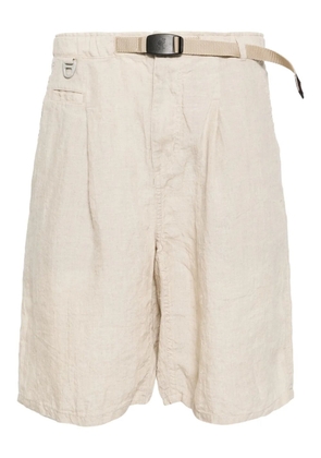 Undercover x nonnative linen shorts - Neutrals