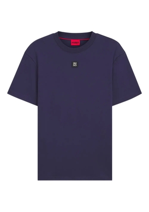 HUGO patch-logo cotton T-shirt - Blue