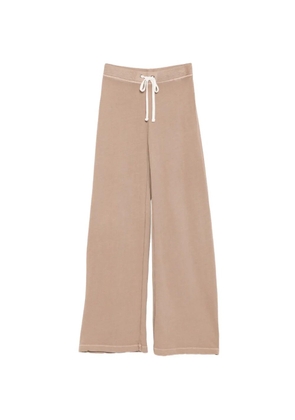 James Perse terry wide-leg trousers - Brown