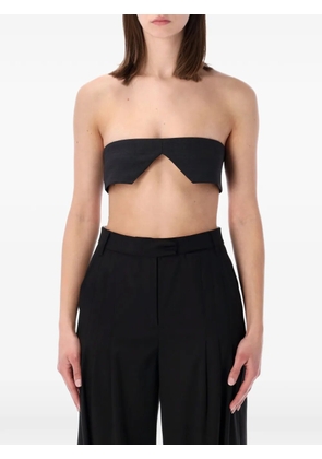 Prada button bandeau top - Grey