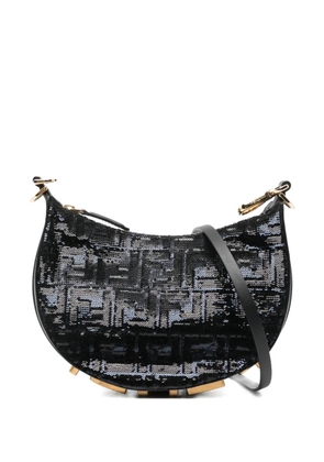 FENDI mini Fendigraphy sequin-embellished tote bag - Black