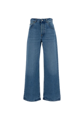 Jacquemus five-pocket wide-leg denim jeans - Blue