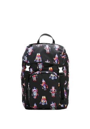 Prada robot-print backpack - Black