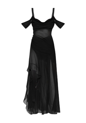 MISBHV Gabrielle ruffled maxi dress - Black