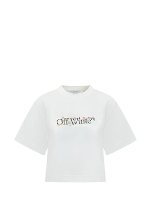 Off-White glowing flower crop T-shirt