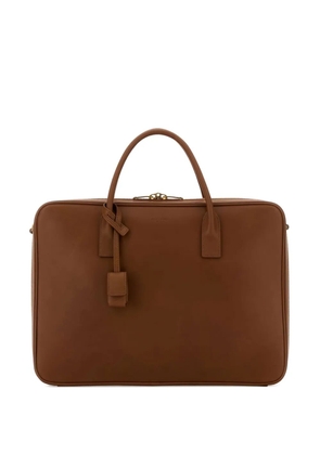 Saint Laurent medium leather briefcase - Brown