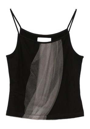 Quetsche tulle-embellished cami top - Black