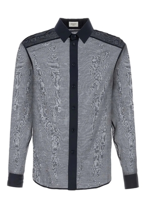 Saint Laurent semi-sheer shirt - Blue