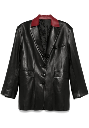 Rabanne leather blazer - Black