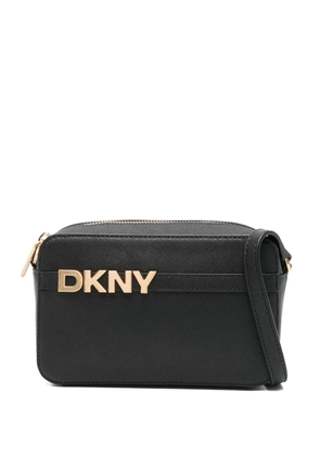 DKNY logo-lettering cross body bag - Black