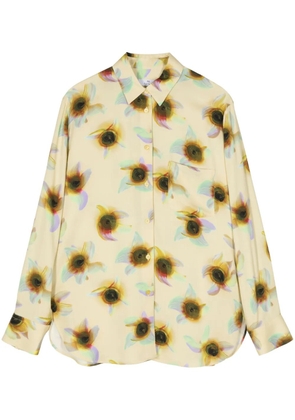 PS Paul Smith Ibiza Sunflair-print shirt - Yellow