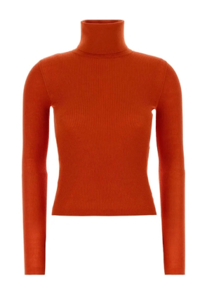 Saint Laurent ribbed roll-neck sweater - Orange