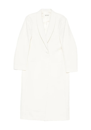 Róhe button-fastening coat - White