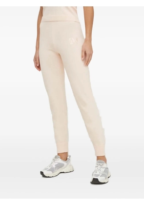 Armani Exchange logo-embroidered track pants - Pink