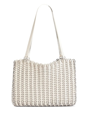 Rabanne hand-assembled shoulder bag - White