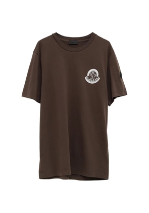 Moncler logo-patch T-shirt - Brown
