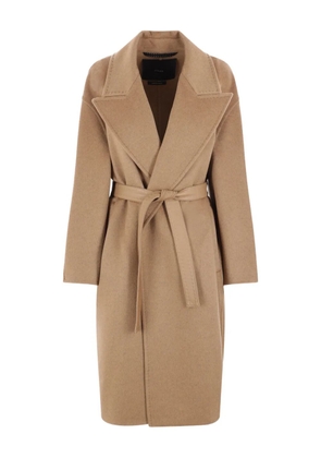 Max Mara Vale peak-lapel belted coat - Neutrals
